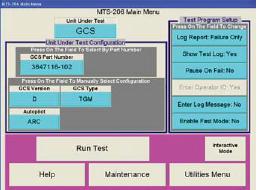 MTS-206 Menu Driven Control